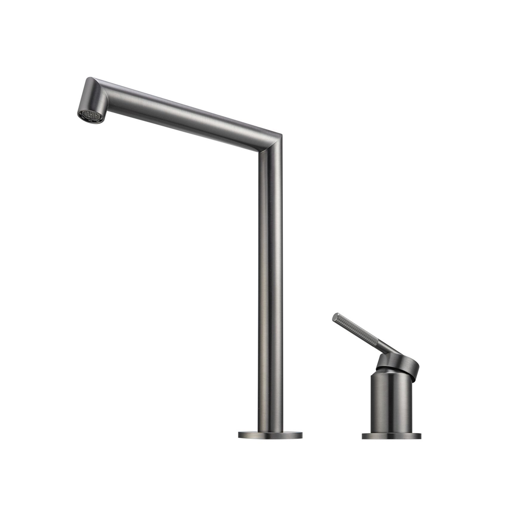 Caddence Split Type Basin Mixer Gun Metal Grey