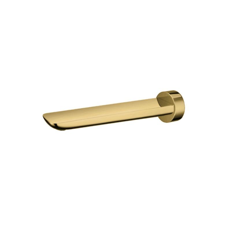 Rushy Wall Spout Brushed Brass
