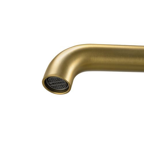 Lucid Pin Basin Mixer Brushed Brass