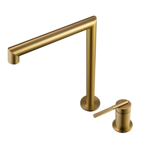 Caddence Split Type Basin Mixer Brushed Brass