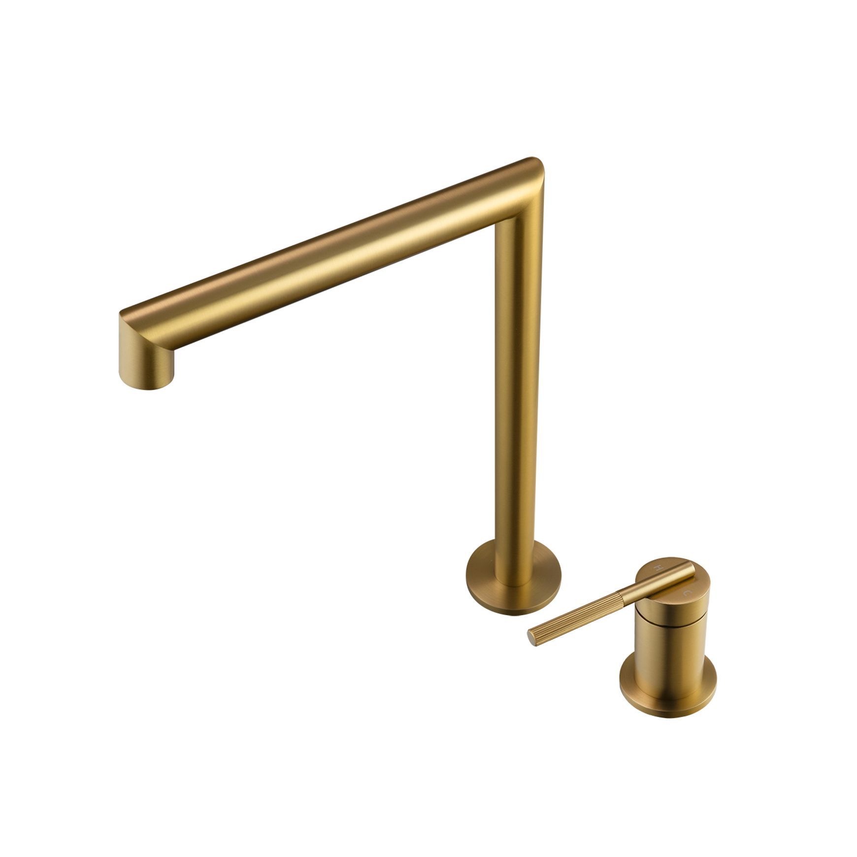 Caddence Split Type Basin Mixer Brushed Brass