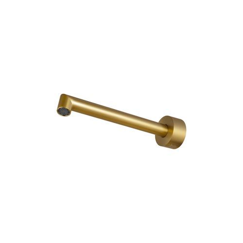 Caddence Wall Spout Brushed Brass