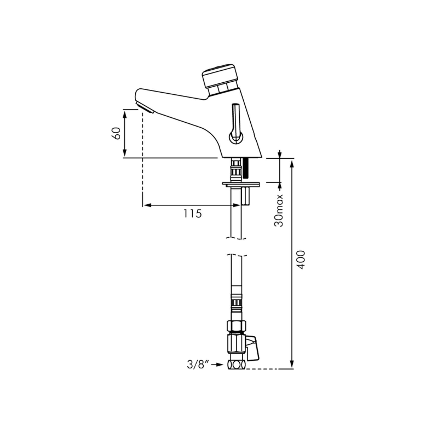 Delabie Tempomix 2 Time Flow Mixer