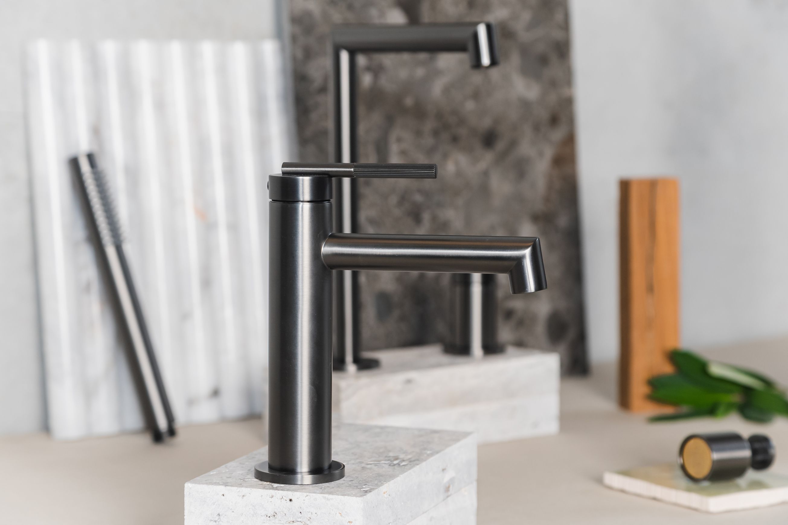 Caddence Basin Mixer Gun Metal Grey
