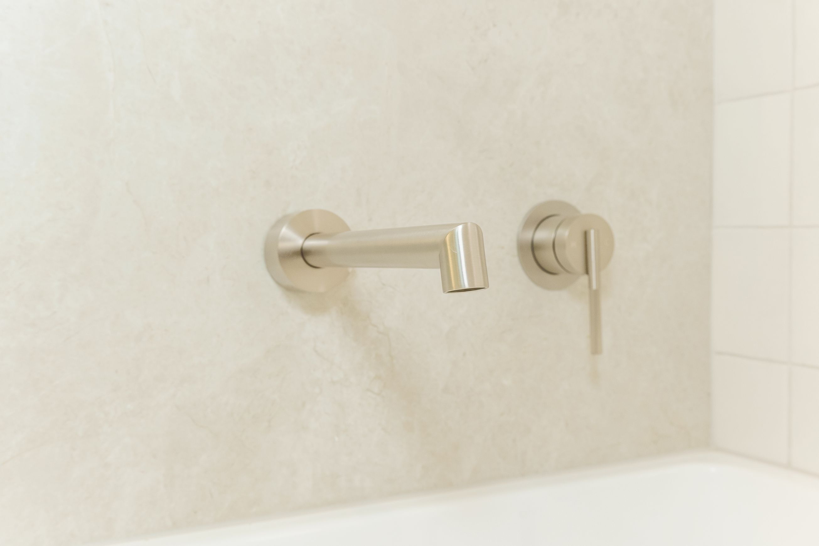 Caddence Wall Spout Brushed Nickel