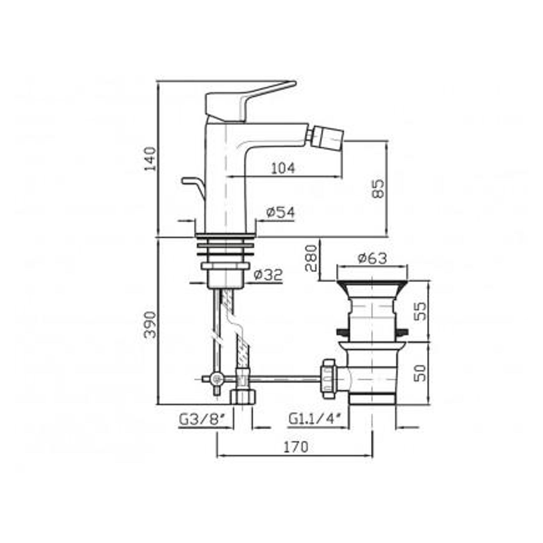 Brim Bidet Mixer