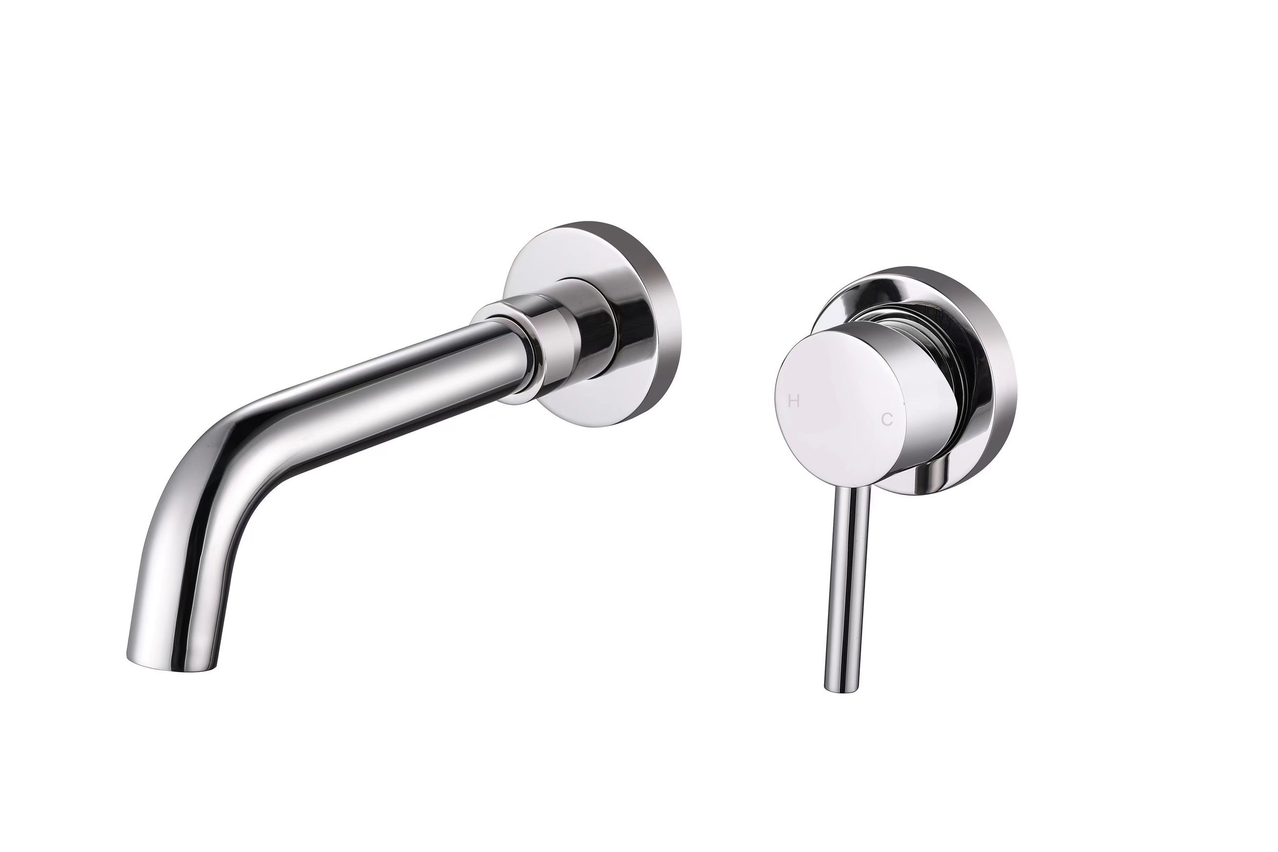 Evoke Wall Mounted Basin Mixer and Spout
