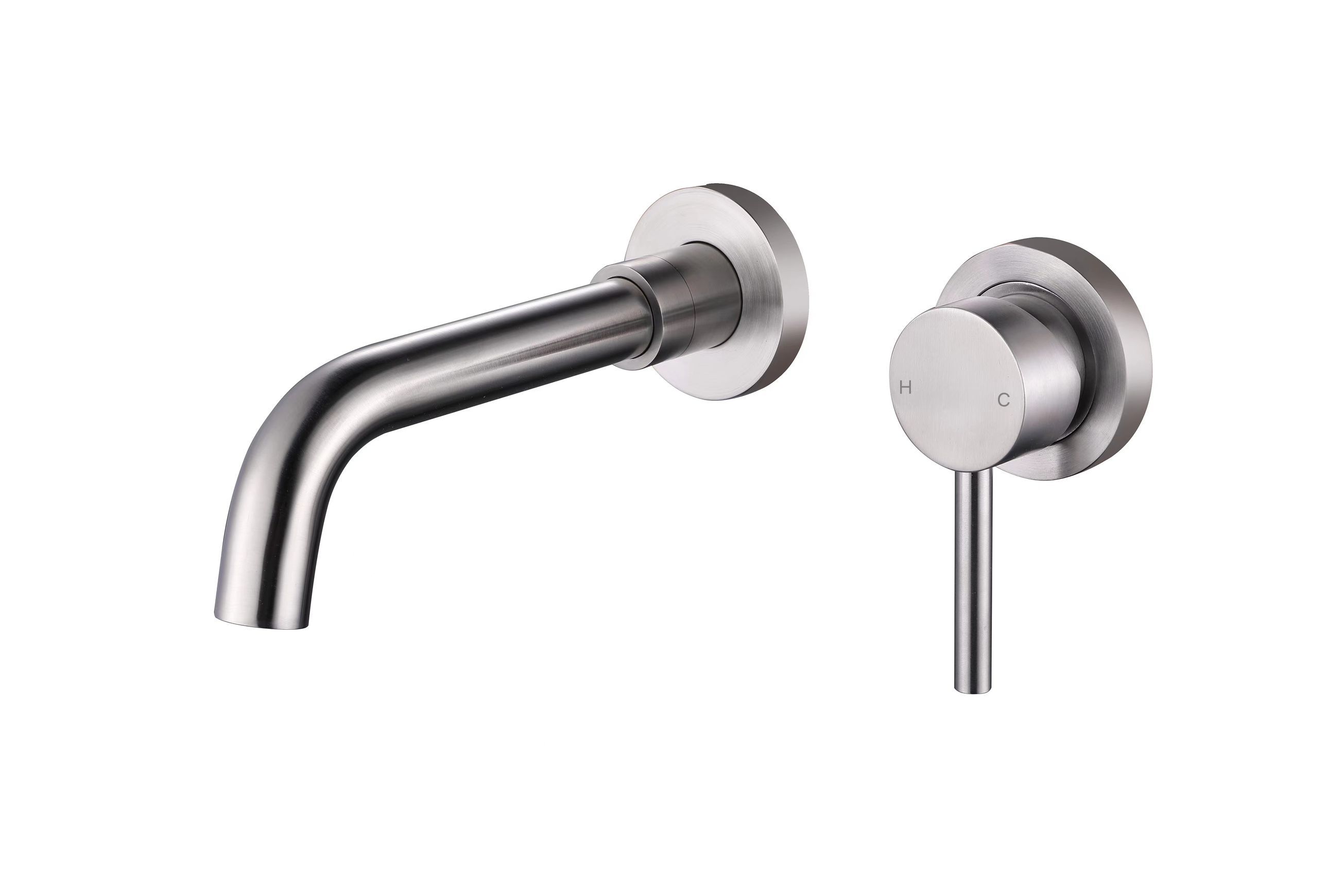Evoke Wall Mounted Basin Mixer and Spout