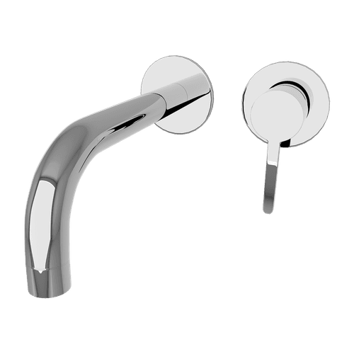 Loft Wall Basin Mixer with Short Spout Chrome