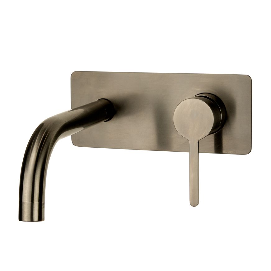 Loft Wall Mounted Basin Mixer Gun Metal