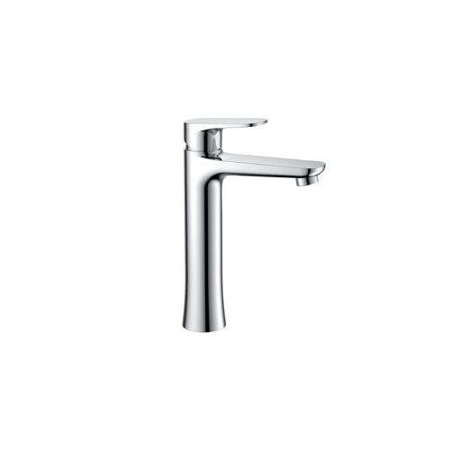 Modern Linea Tall Basin Mixer Chrome