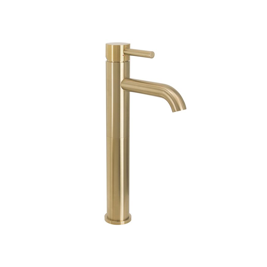 Scarab Tall Basin Mixer Brushed Gold