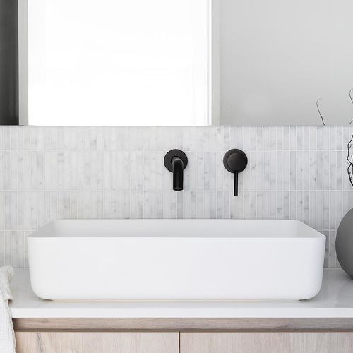 Elysian Minimal Mixer & Spout Set | Matte Black