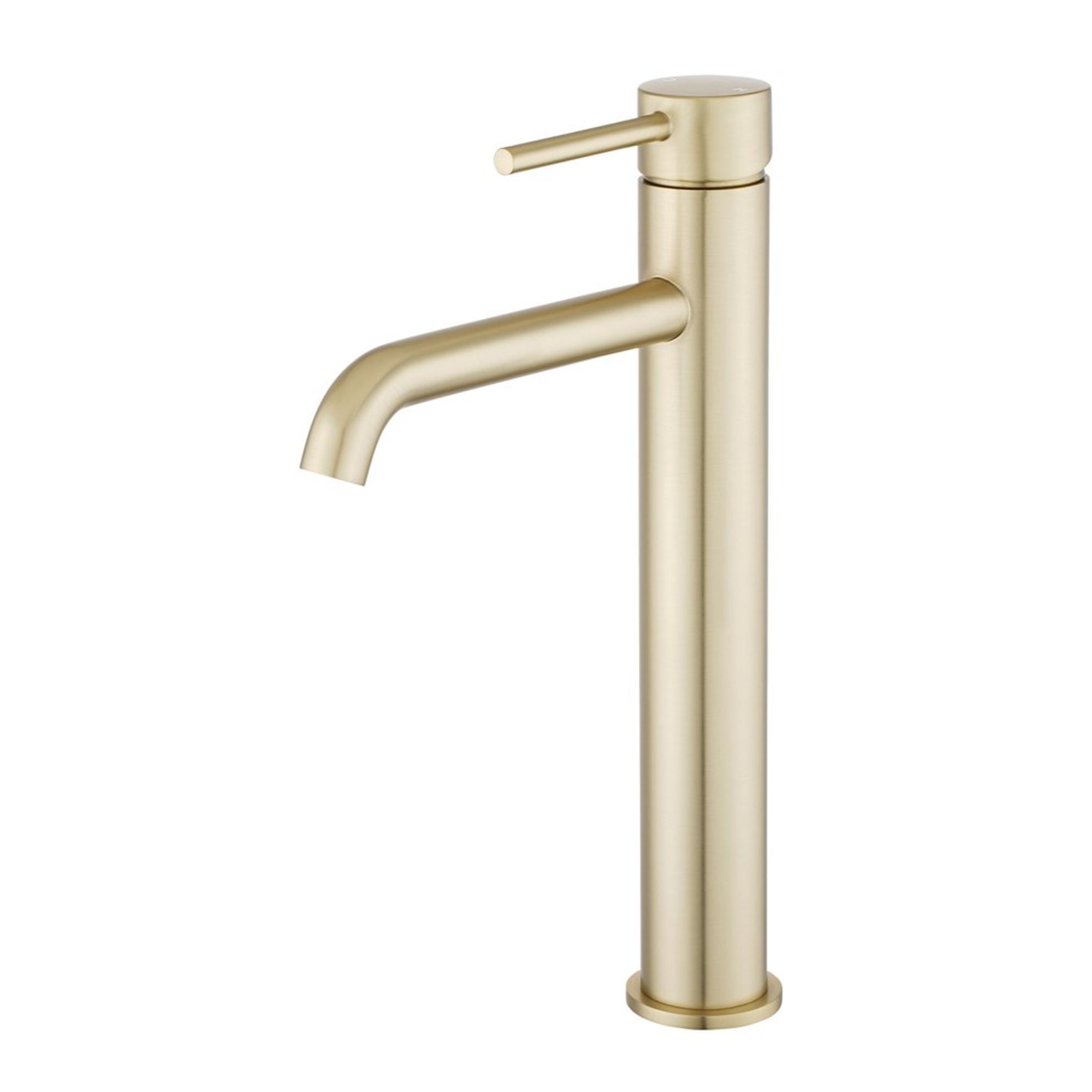 Lucid Pin Tall Basin Mixer Light Brushed Brass