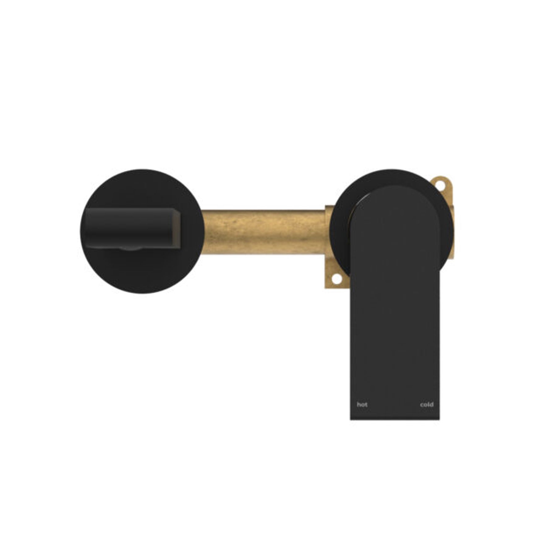 Bianca Mixer Separate Back Plate 187mm | Matte Black