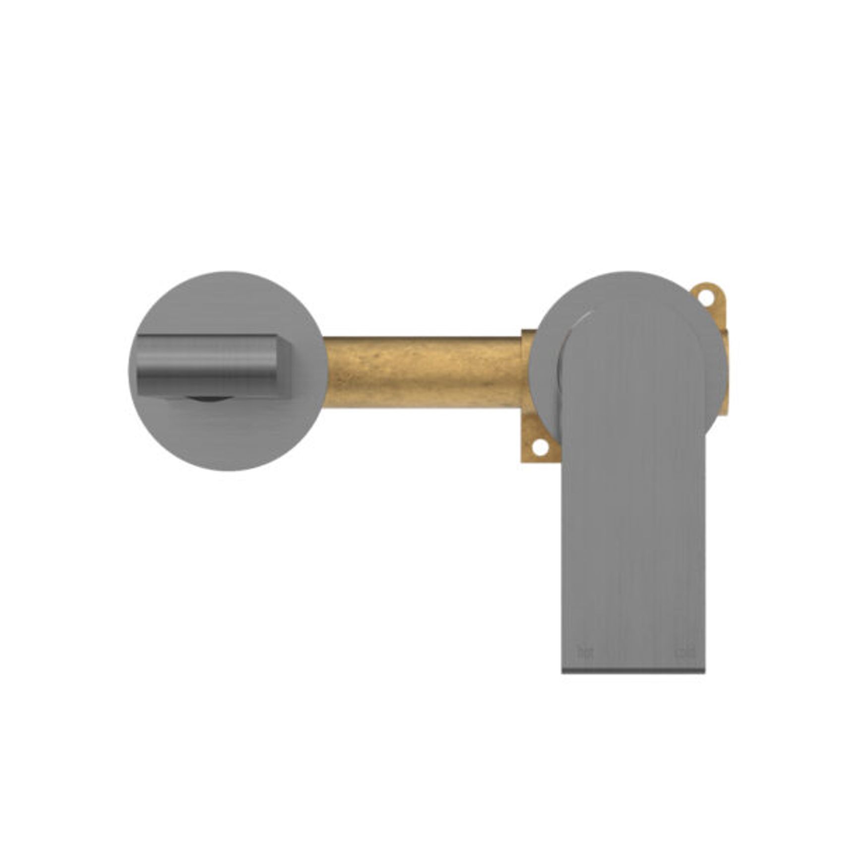 Bianca Mixer Separate Back Plate 187mm | Gun Metal