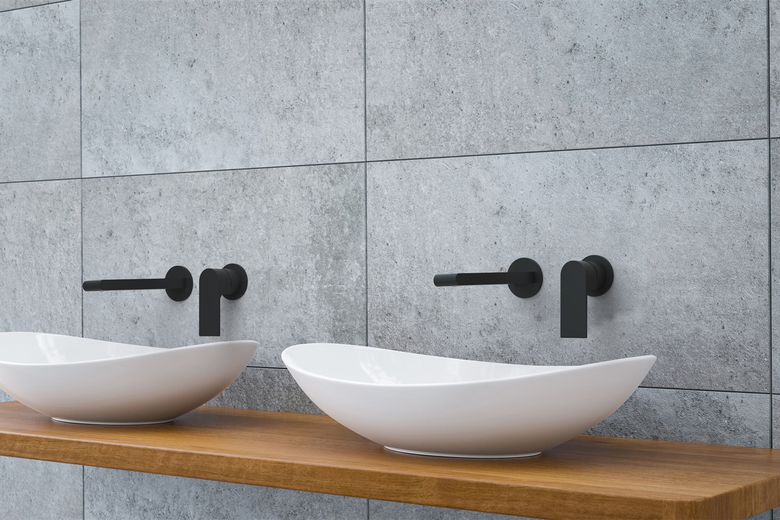 Bianca Basin/Bath Mixer Back Plate 230mm | Matte Black