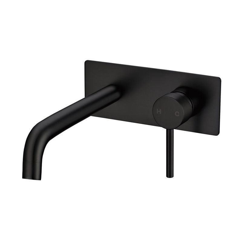 Lucid Pin Spout Mixer Matte Black