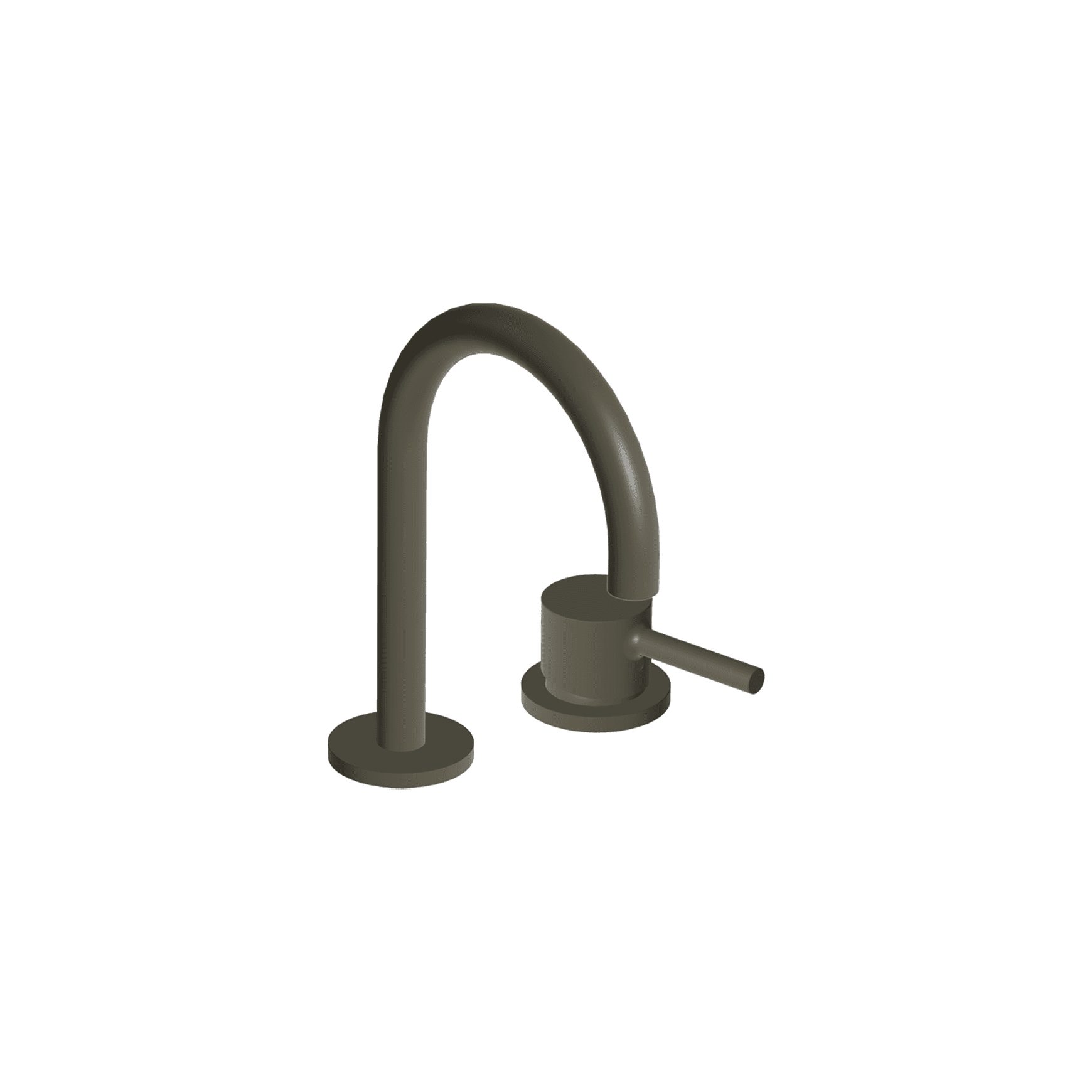 Pan S 2 Tap Hole Goose Neck Basin Mixer