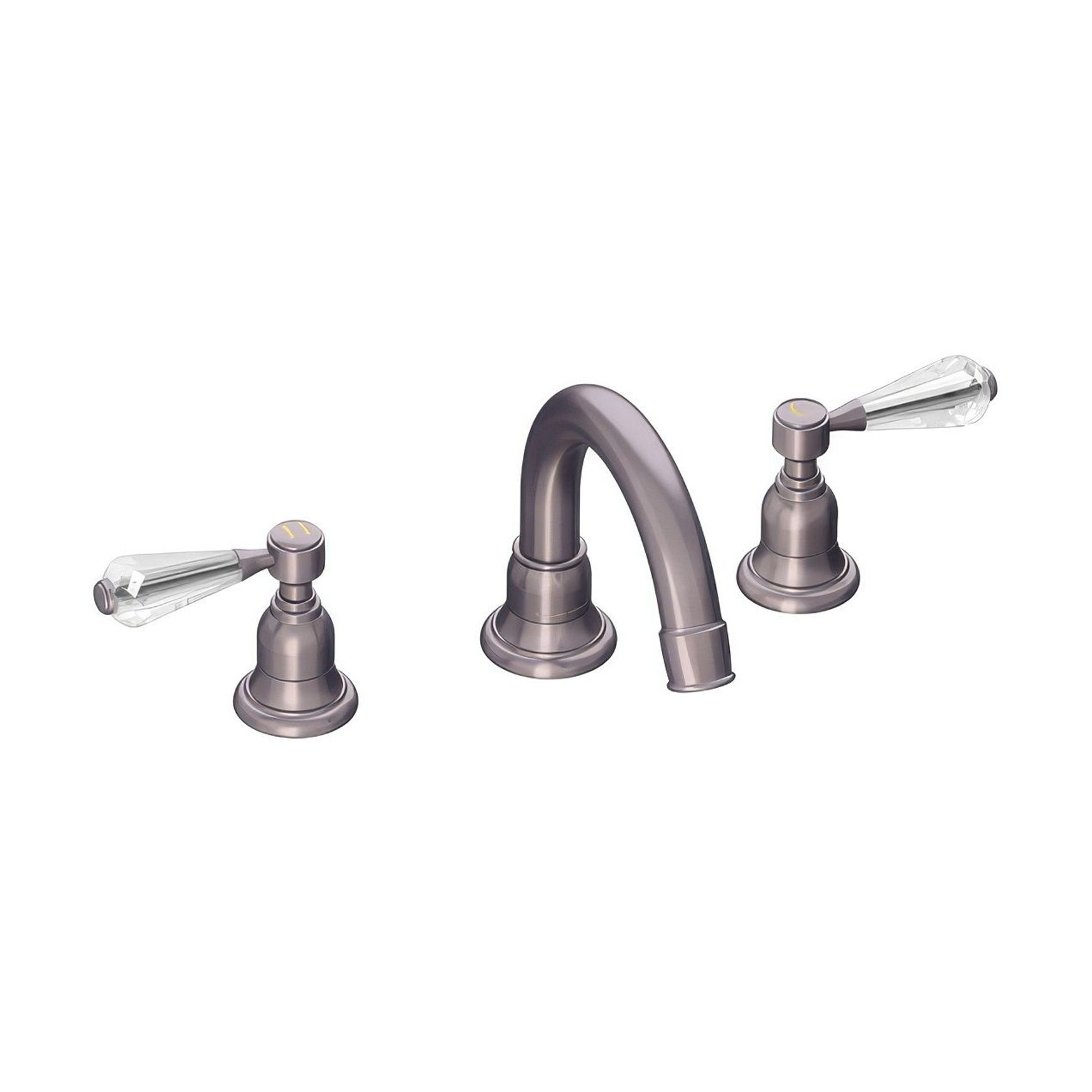 Fairfield - Crystal lever basin tap with high spout