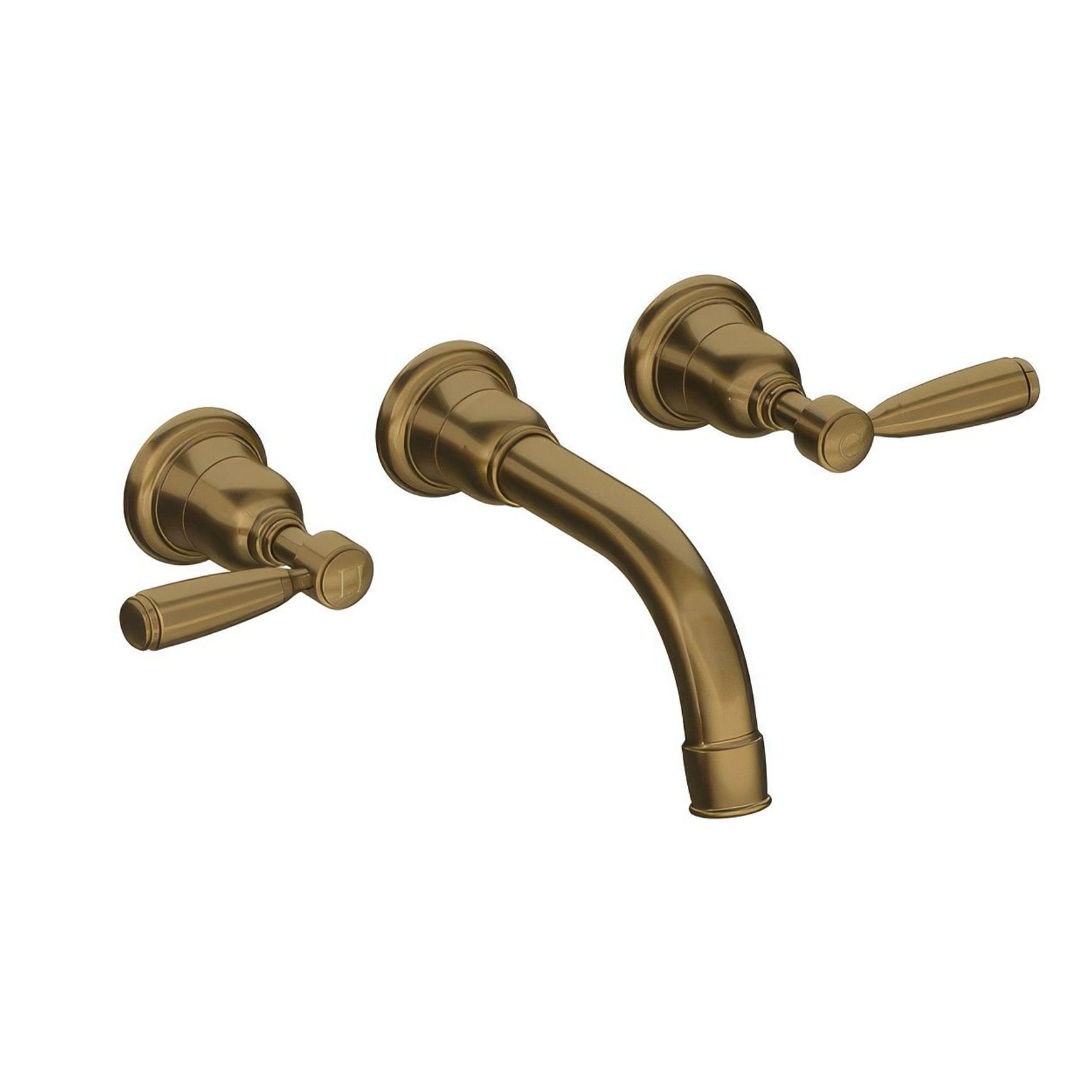 Fairfield - Wall mounted basin tap with metal levers