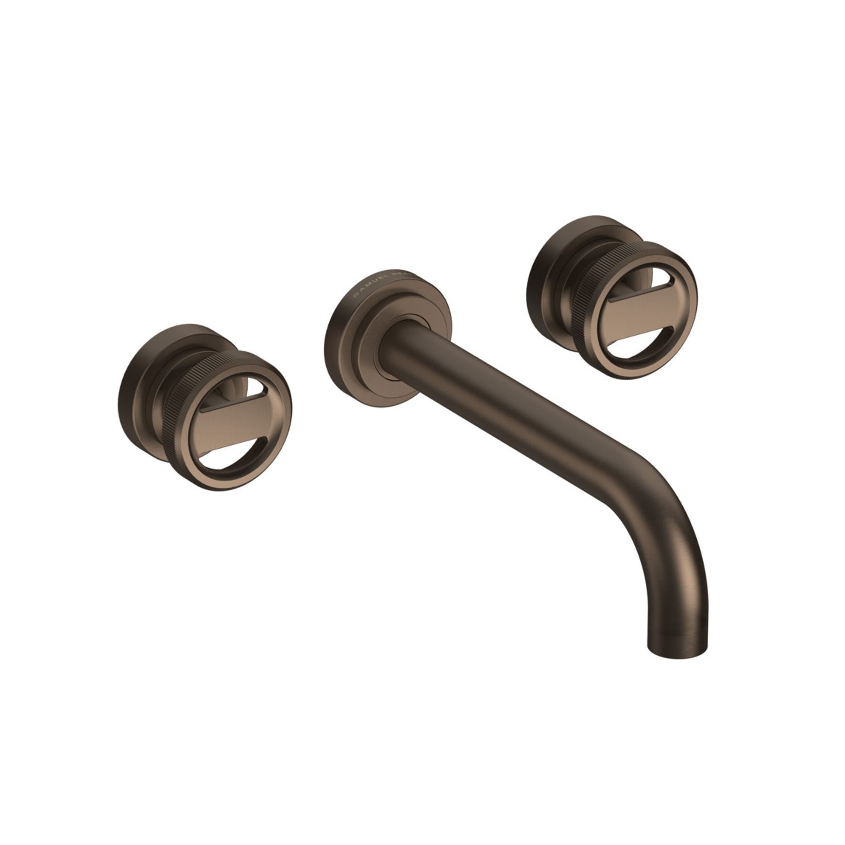 Lathe - Wall mounted basin tap with wheel handles