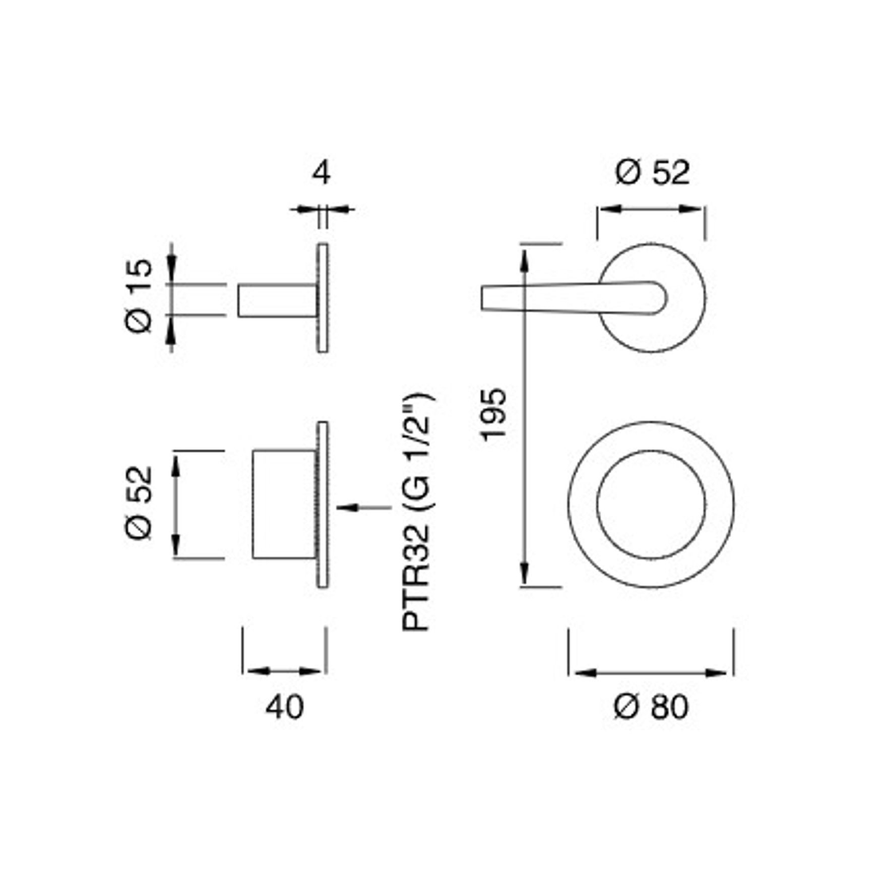 FLAG Thermostatic Shower Mixer 2/3 Diverter by CEA