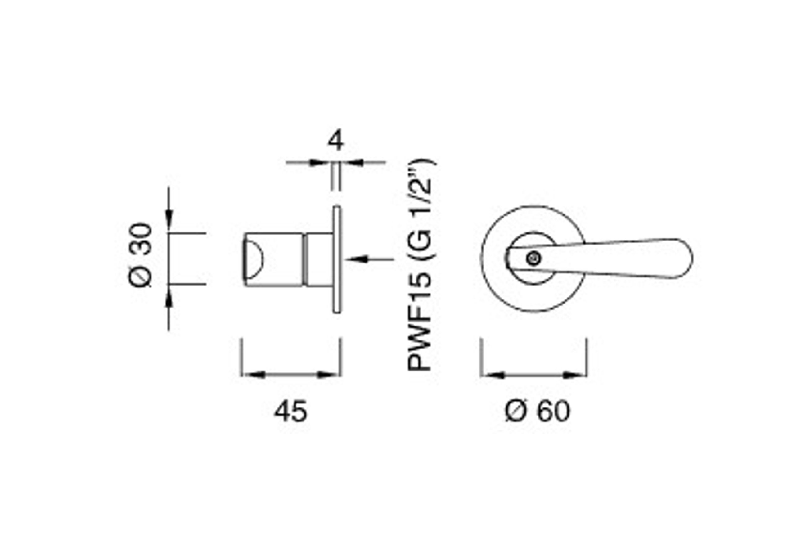 LUTEZIA PLUS Wall Mounted Single Handle Mixer by CEA