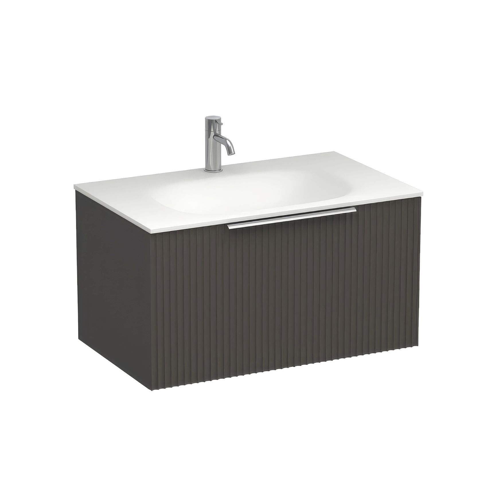 Forma Spio 750 Drawer Wall Vanity Lana Grey
