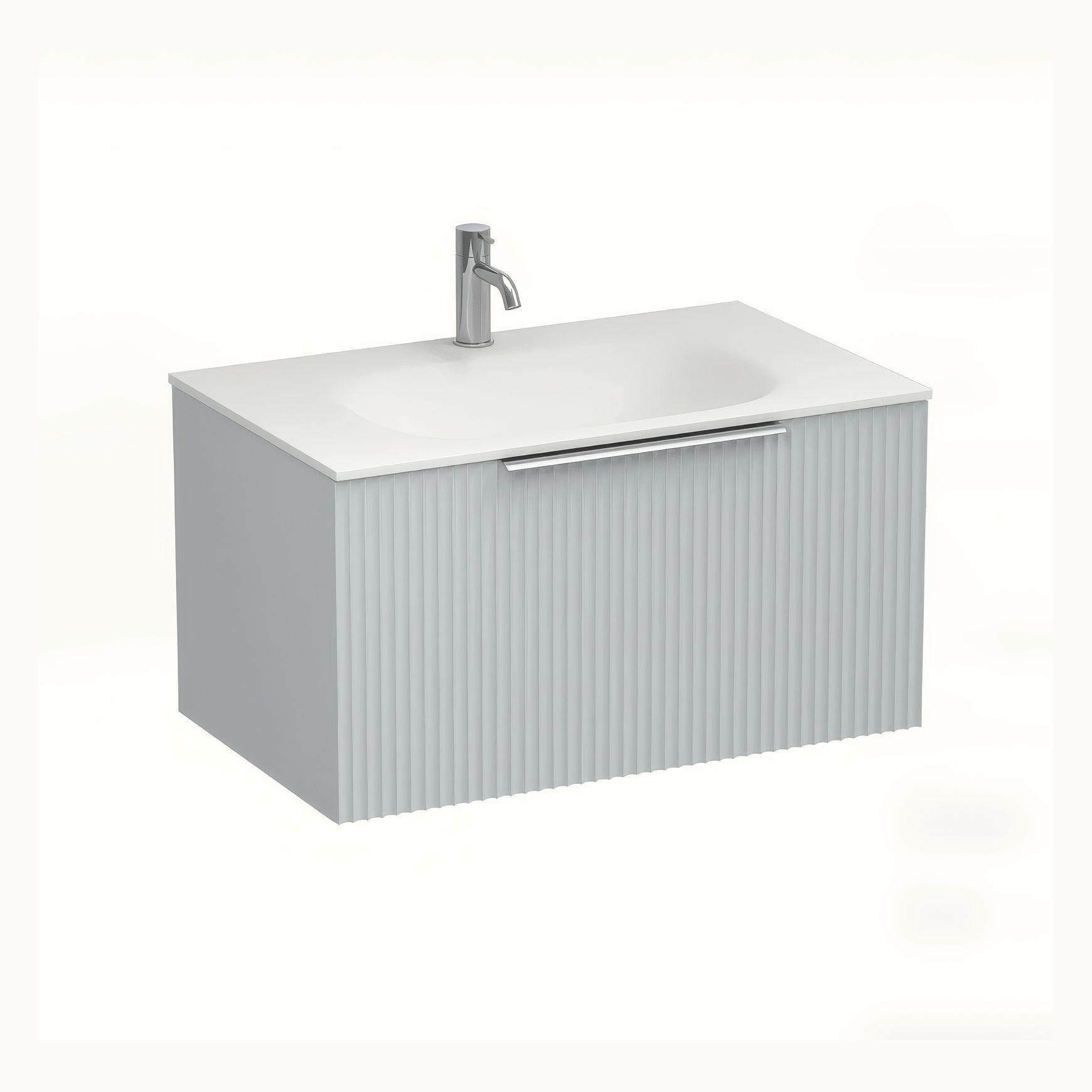 Forma Spio 750 Drawer Wall Vanity Lana Grey