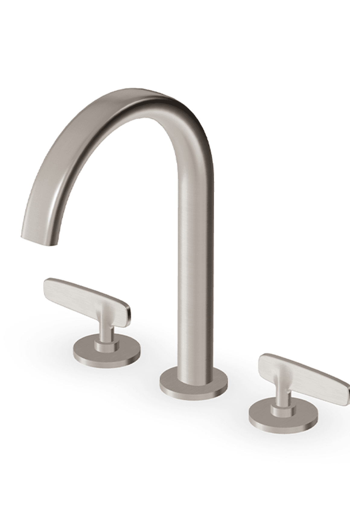 Veloce 3th Deck Mounted Basin Mixer Gooseneck Spout
