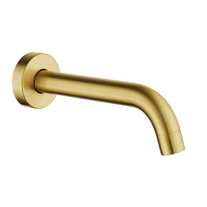 Lucid Pin Wall Spout Brushed Brass