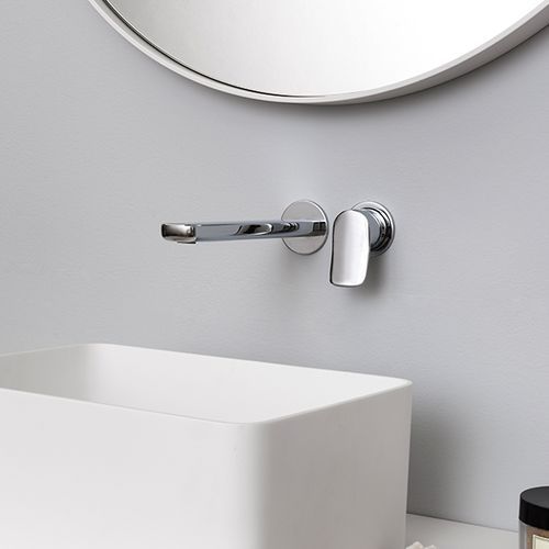 Brim Wall Mounted Basin Mixer 225mm Trimset