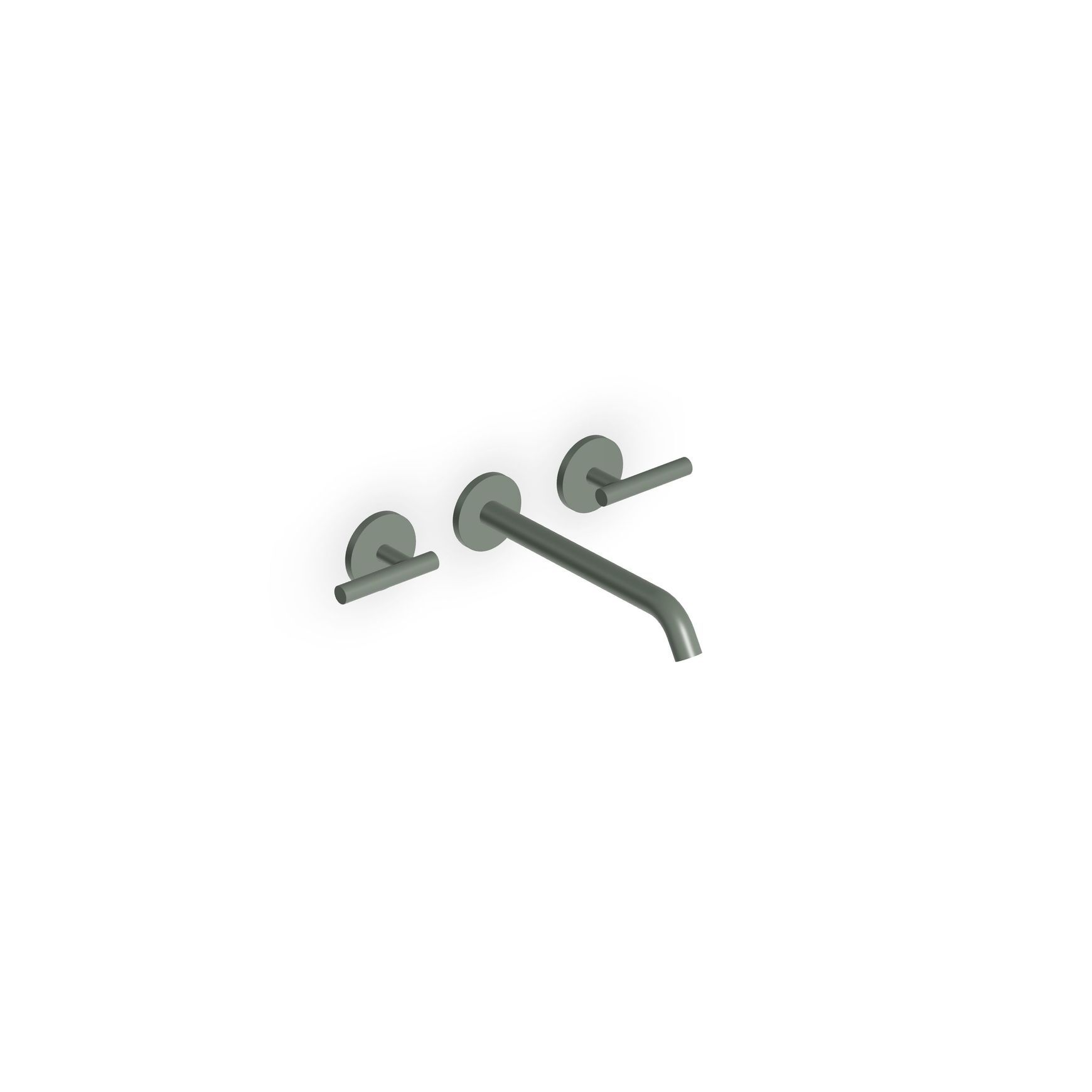 Pan S 3 Tap Hole Wall Mounted Basin Mixer 220mm