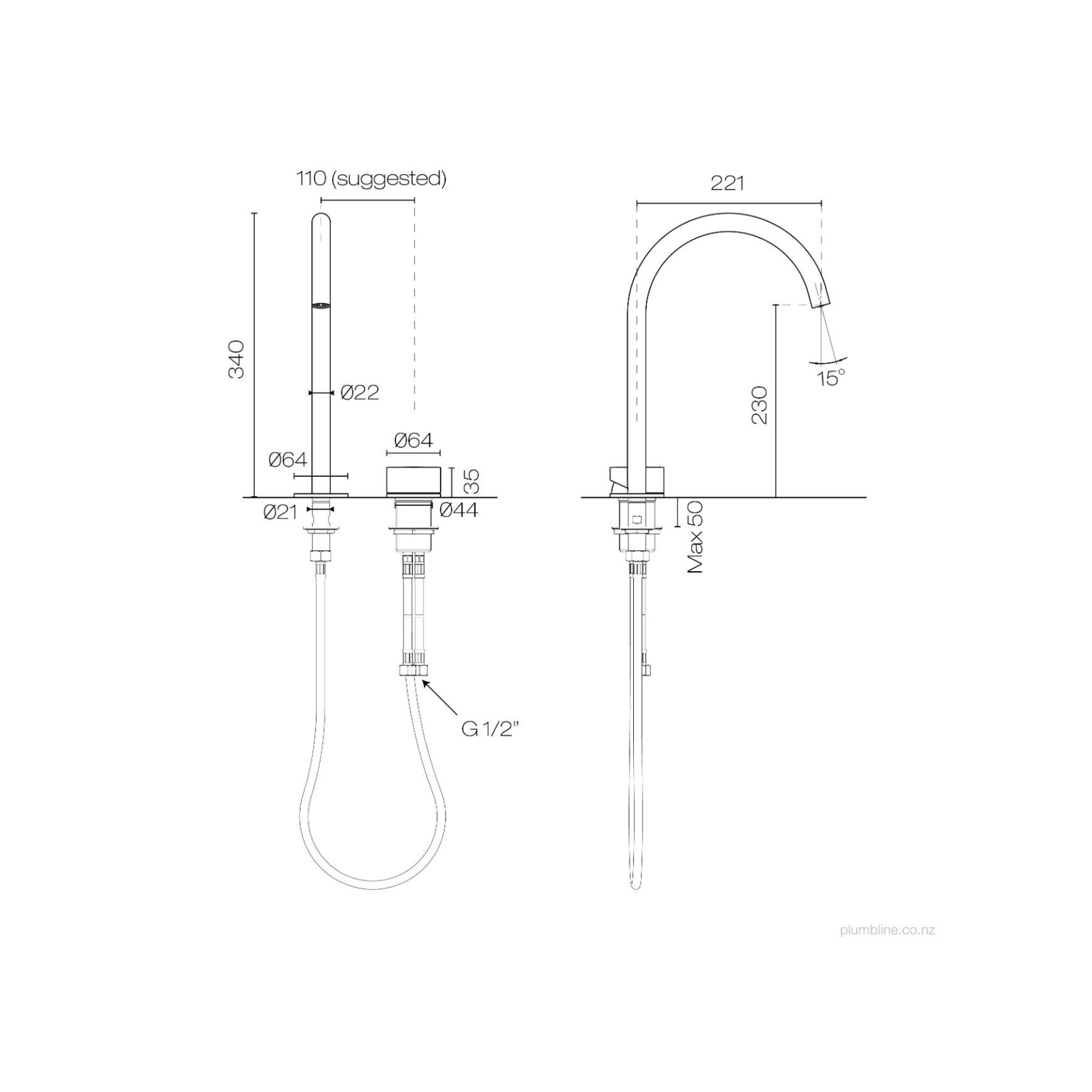 Buddy Zero Round 2 Hole High Mixer