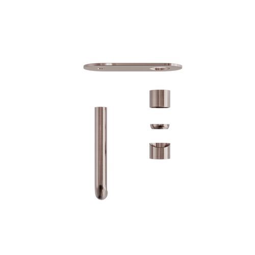 Zen SS316L Wall Basin/Bath Mixer 230mm Spout Trim Kits | Brushed Bronze