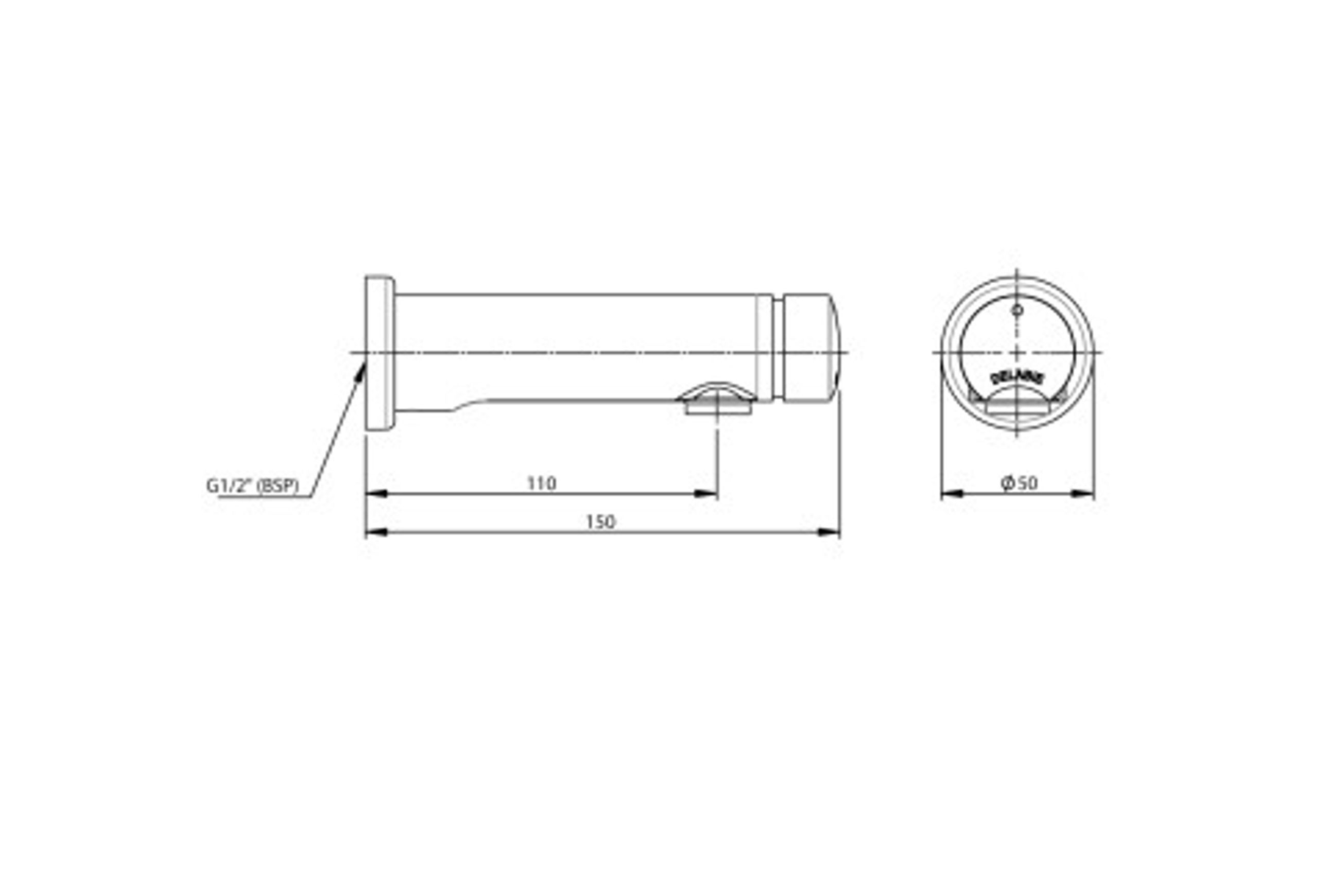 DELABIE Temposoft 2 basin tap 7 second  - Lead free*