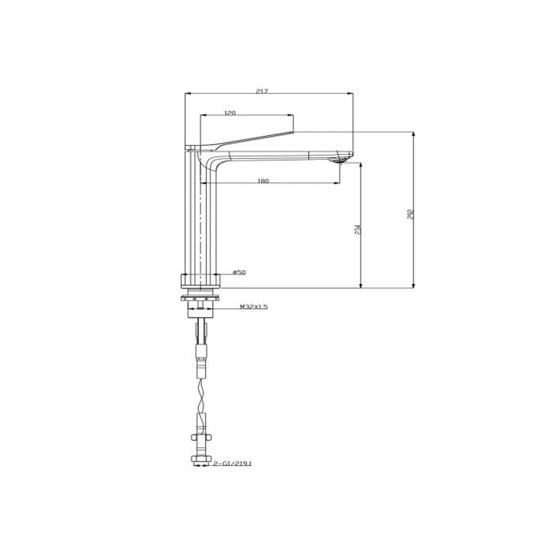 Rushy Tall Basin Mixer Gun Metal Grey