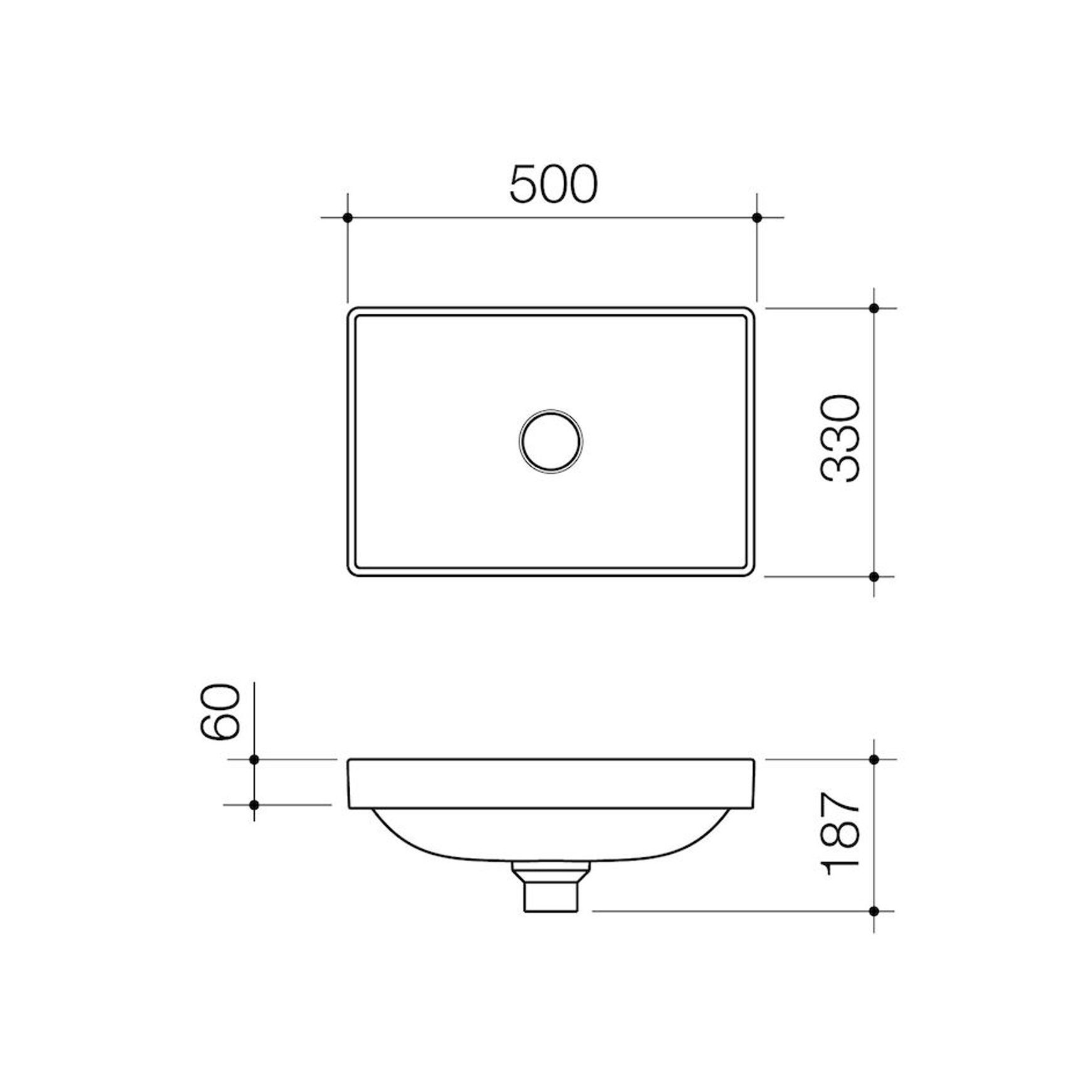Urbane II Inset Basin No Tap Landing NOF