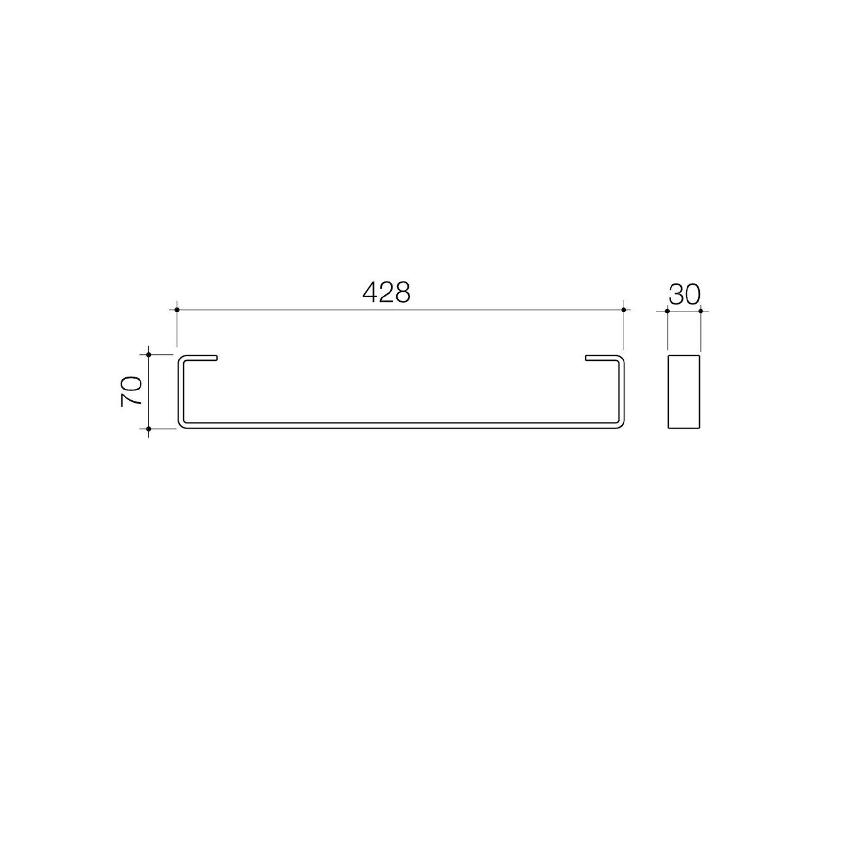 Urbane II Hand Wall Basin Integrated Rail