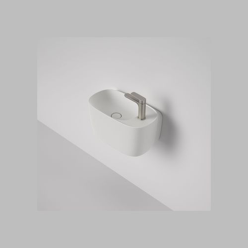 Contura II Hand Wall Basin (1 Tap Hole)  | Matte White