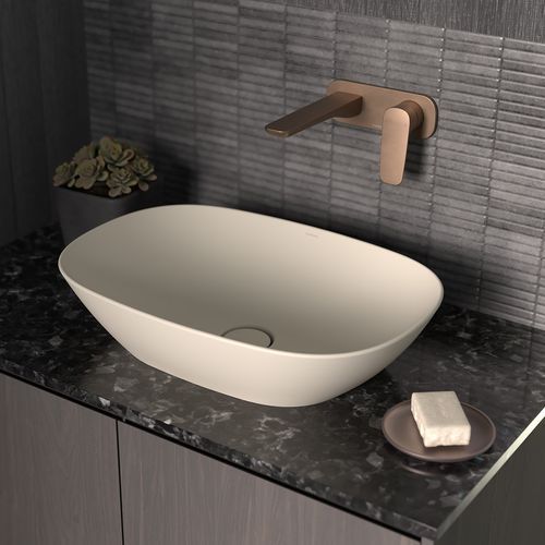 Contura II 530mm Above Counter Basin  | Matte Clay