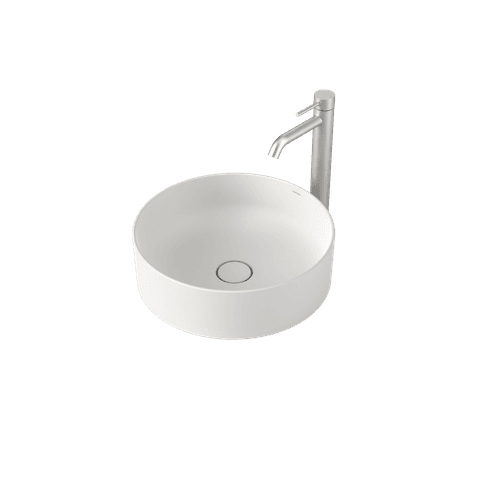 Liano II 400mm Round Above Counter Basin - Matte White