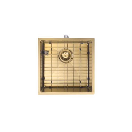 Aspen PVD 400mm Single Kitchen Sink Brushed Brass