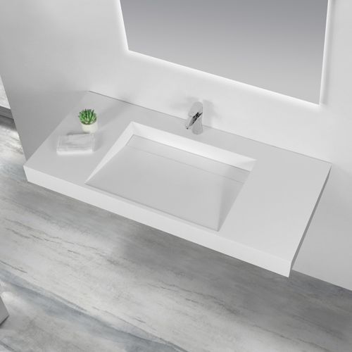 Ramp basin 1219mm Wall Hung Solid Surface B5048