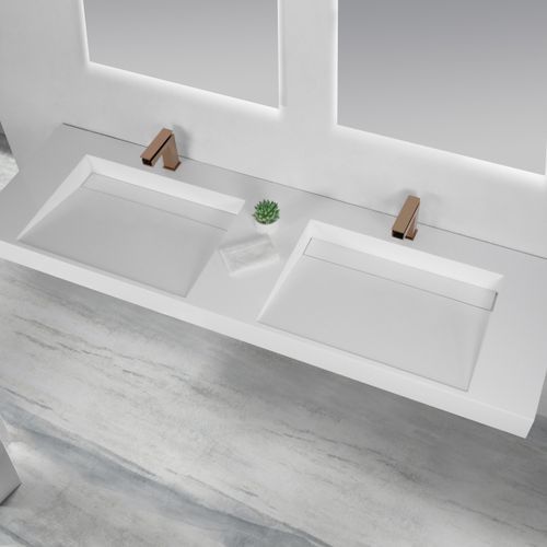 Ramp Basin Wall Hung Double Bowl 1829mm B5072-D