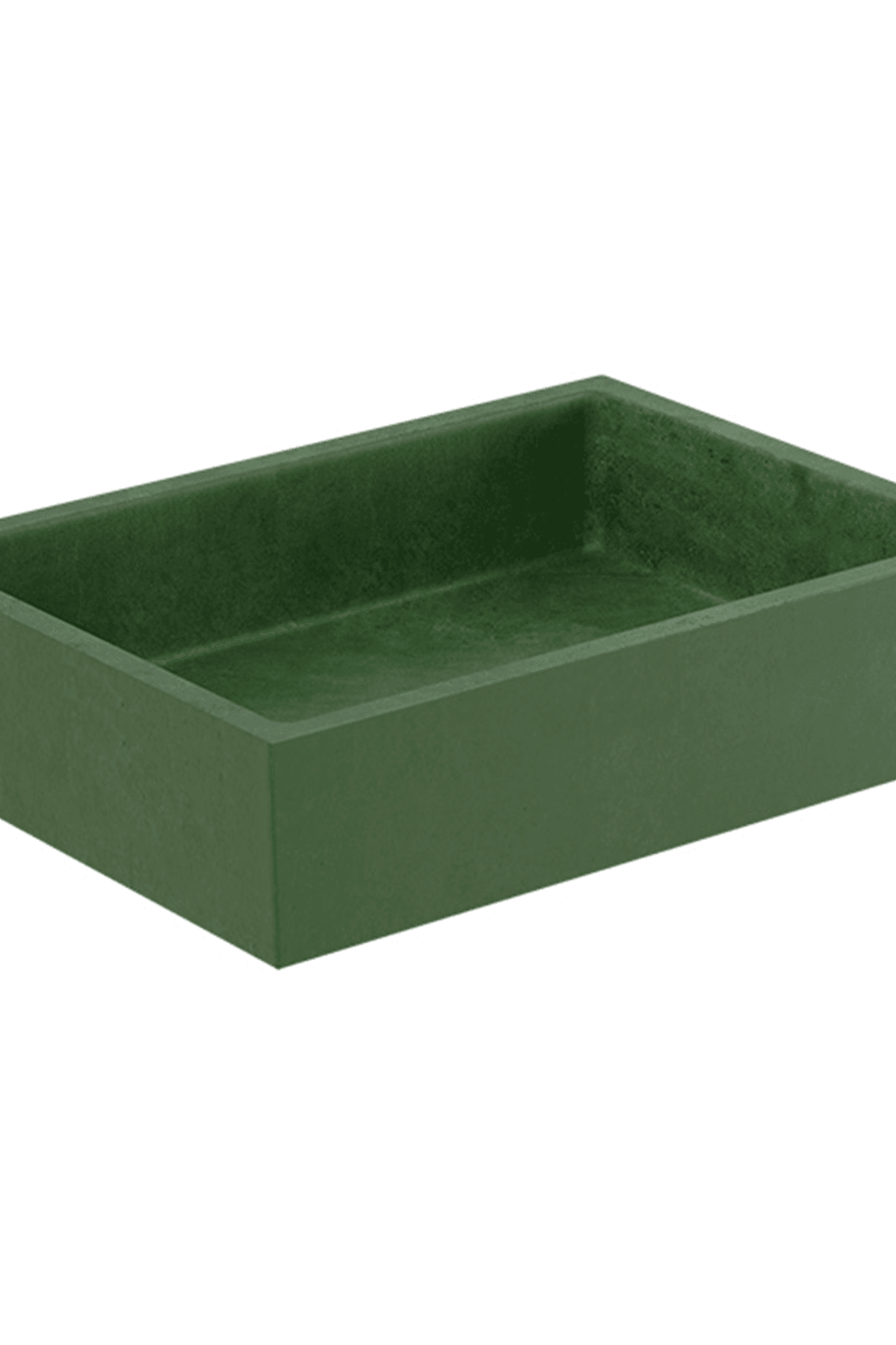 Elementi Bare Concrete Square Vessel Basin