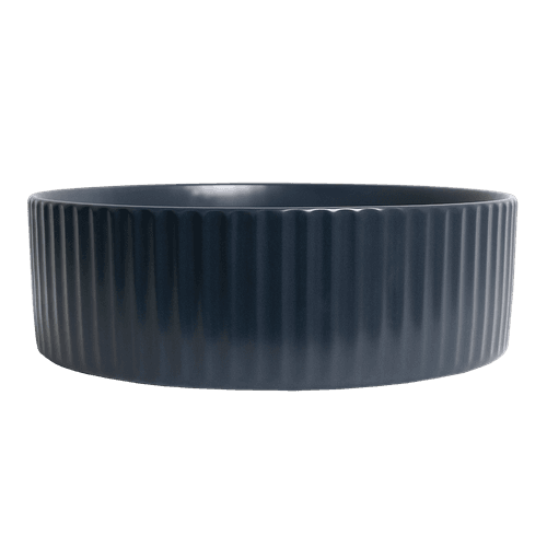 Camilla Fluted Matte Blue Basin