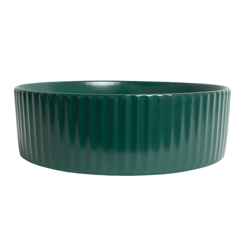 Camilla Fluted Matte Green Basin