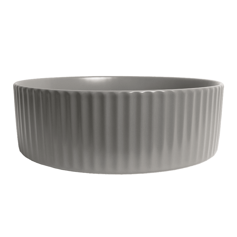 Camilla Fluted Matte Grey Basin